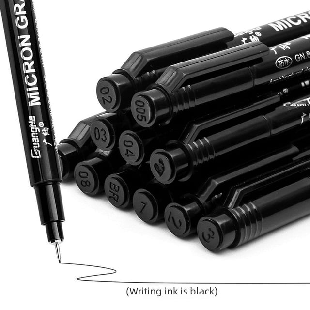 Bolígrafo de aguja de 12 bolígrafos, bolígrafo para dibujo de dibujos animados, bolígrafo para dibujo de líneas, bolígrafo para dibujo a mano, bolígrafo para dibujo de punta suave
