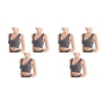 thumbnail image 4 of Sonducket 3 unids/set Fitness Bra Women Love - Ajuste compresivo y tejido transpirable Nylon Seamless Bras Top Fitness Sports Bra gris M gris METRO 2Conjunto, 4 of 6