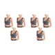 thumbnail image 3 of Guardurnaity 3 pack/lot Support Bra - Transpirable para máxima comodidad Cómodo Nylon Seamless Bras Top Fitness Sports Bra gris M gris METRO 2Conjunto, 3 of 6