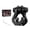 BlackBlack, variant on AMBULL D Ring Separate Shackle with Snatch Block, 3/4" Easy Open Shackles w/ Snatch Block Pulley, Heavy Duty Shackle for Towing Winch, Pulley for Off-Road Vehicle Recovery, Truck, ATV, UTV, BlackRed