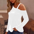 thumbnail image 4 of Velvet Tops for Womens Trendy Elegant Long Sleeve Off Shoulder Shirts 2026 New Years Holiday Party Wedding Outfits, 4 of 8