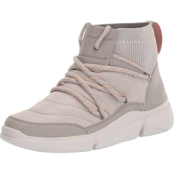 Rockport Women's R-Evolution W Bungee Bootie Ankle Boot, Grey Eco Wshbl 7.5M