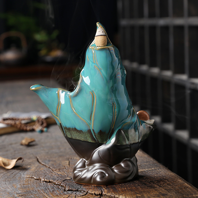 Creative Snail Backflow Incense Holder Household Indoor Tower Aroma Sandalwood Incense Burner Tea Ceremony Decoration