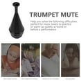 thumbnail image 3 of Soimiss Black Trumpet Replacement Mute Made from Safe ABS Material for Effective Sound Muffling, 3 of 8