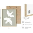 thumbnail image 3 of HAUS AND HUES Boho Pictures Wall Decor - Set of 4 Mid Century Modern Wall Art, Neutral Wall Decor, Botanical Wall Art Framed, Coral Artwork Wall Decor, Boho Prints Wall Art (8x10, Framed Beige), 3 of 6