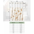 thumbnail image 6 of No Hook Shower Curtain with Snap in Liner, Animal Birds Branch Silhouette Brown Impressionism Illustration Shower Curtains for Bathroom, Washable Inner Liner with Mesh Top Window, 48"x72", 6 of 6
