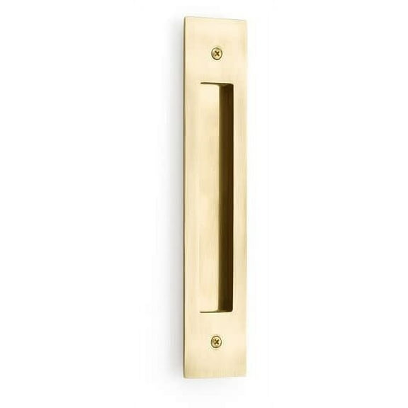 Emtek 221710 Modern Rectangular 8" Center To Center Flush Door Pull - French Antique