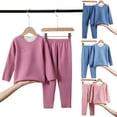 thumbnail image 1 of Esaierr Vêtements de Nuit pour Filles Enfants Chandail Doux Vêtements de Nuit Printemps Automne Confort Chaud pour Garçons Tout-Petits 3-16 Ans, 1 of 8