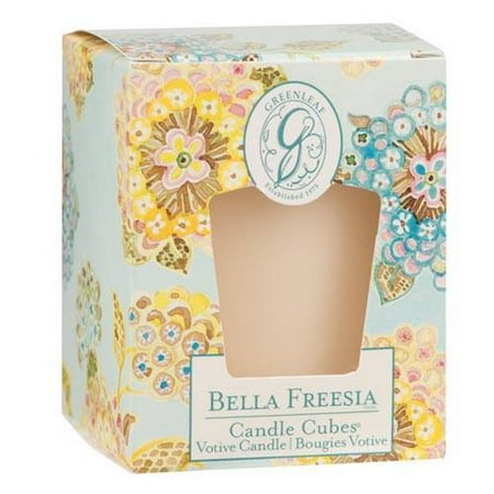 Greenleaf Gifts Candle Cube Boxed Votive Pack Of 4 Bella Freesia Com