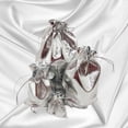 thumbnail image 5 of 100pcs 3.54"x4.72" Heavy Duty Gold Drawstring Acrylic Jewelry Bag Wedding Party Christmas Gift Candy Chocolate Bag (Silver), 5 of 5