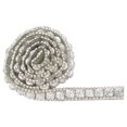 thumbnail image 2 of Rollo de envoltura de malla de cinta de pegamento con respaldo térmico de diamantes de imitación, 1 yarda, decoración artesanal, 1cm de ancho (plata), 2 of 5