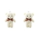 thumbnail image 4 of Sonducket Animales de peluche Material de algodón PP flexible Diseño de muñeca de oso pequeño Llavero portátil Regalos para niños Útil Mano Sentirse Type3 NO3 Sonducket CBP220758, 4 of 5