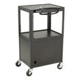 thumbnail image 3 of Norwood Commercial Furniture Adjustable-Height Metal AV Cart w/ Cabinet & Electric, 3 of 4