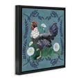 thumbnail image 4 of Stupell Industries Country Hen & Ferns Animals & Insects Painting Black Floater Framed Canvas Art Print Wall Art, 18 x 18, 4 of 10