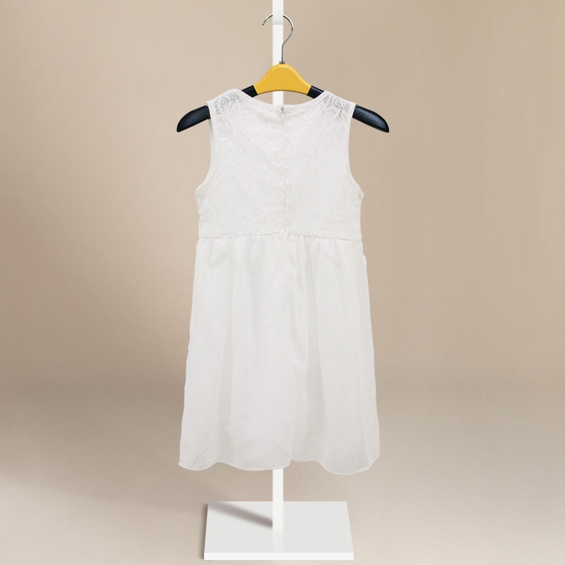 Fashion Baby Girls White Lace Dress Party Formal Princess Children Kids