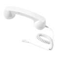 thumbnail image 1 of Bunblic Retro Phone with Noise Reduction, Built-in , Wired Connection, Volume Control, Comfortable Grip, High-Quality Materials, Touch Control White, 1 of 8