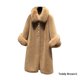thumbnail image 5 of Sonducket Abrigo de piel artificial Ligero y grueso para mujer Abrigo largo Transpirable Piel Amigable Chaqueta de invierno A prueba de viento Abrigos y chamarras Marrón L, 5 of 6