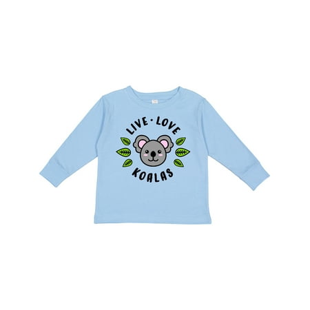 

Inktastic Live Love Koalas Gift Toddler Boy or Toddler Girl Long Sleeve T-Shirt