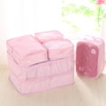 thumbnail image 2 of Juego de 6 unidades Packing Cubes JJ POWER Travel con bolsa para zapatos (rosa), 2 of 6