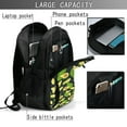 thumbnail image 4 of Fotbe Fresh Avocado Mochila con Estampado y Puerto USB para Hombre y Mujer, Mochila Antirrobo, Mochila de Viaje, Mochila Escolar, Mochila Universitaria, 4 of 7