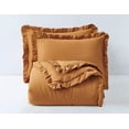 thumbnail image 4 of Chezmoi Collection Nora 2-Piece Spice Ruffled Edge Trim Microfiber Comforter Set, Twin Size, 4 of 9