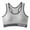Gray, variant on Hrsba Workout Bras for Women Solid Color Thin No Underwire Tank Top Style Breathable Lightweight Daily Wear