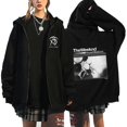 thumbnail image 1 of Chaquetas con estampado de rapero para hombre, ropa de calle de hip hop, sudaderas con capucha con cremallera, abrigos casuales de gran tamaño, Tops con capucha, sudaderas Y2K Unisex, 1 of 4