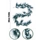 thumbnail image 3 of Artificial Simulation Dog-tailed Needles Rattan 1.8 Meters White And Green Christmas Rattan Home Shopping Mall Decoration Window Arrangement, 3 of 5
