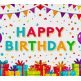 thumbnail image 3 of Colorful Happy Birthday Banner with Balloons Gifts and Confetti Background Party Decoration Backdrop Photography Props for Birthday Party Celebrations Decorations Event Supplies, 3 of 7