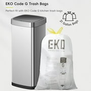 EKO 80L Square Slim Motion Sensor Stainless Steel Trash Can