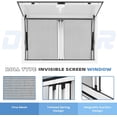 thumbnail image 4 of MELLCOM Concession Window 36"x24",Food Truck Service Window with 2 Horizontal Sliding Screen Windows & Awning Door,Aluminum Alloy Serving Window for Food Trucks, 4 of 8