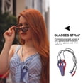 thumbnail image 5 of KAKOWELY Chaîne de Lunettes 2 Pcs Style Rétro Chaîne de Lunettes Portable Support de Rangement Antidérapant Corde de Lunettes 20.47"X1.97"X0.08 Pouces, 5 of 5