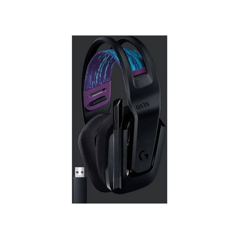 Logitech G535 LIGHTSPEED Wireless Gaming Headset - Lightweight on-ear  headphones, flip to mute mic, stereo