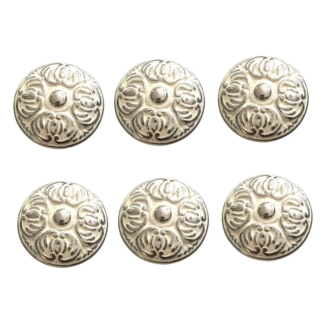 6 Piezas de Tiradores de Armario Vintage Sunnimix Accesorios de Muebles Aleación de Zinc Blanco Plata