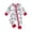 AB31 White, variant on Boys Western Cow Print Romper With Long Sleeve Crew Neck Zip Up Bodysuit Comfortable Soft Infant Baby Unisex Sleep Outfit Jumpsuit Brown Size 0-3 Months