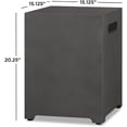 thumbnail image 6 of Real Flame Metal Propane Tank Cover, Conceals a 20 lb Tank and Doubles as a Side Table, Weathered Slate, 6 of 6