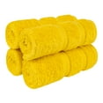thumbnail image 4 of American Soft Linen Luxury 4 Piece Washcloth Set, 100% Cotton Turkish Washrags and Washcloths, Yellow, 4 of 6