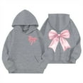 thumbnail image 1 of Chandail à Manches Longues pour Enfants avec Capuche Imprimée, Chandail à Col Rond Surdimensionné pour Enfants, Vêtements d'Hiver, Chandails pour Filles Taille 9-10 Ans, 1 of 3
