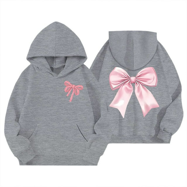 Chandails à Manches Longues pour Garçons, Chandail à Capuche Imprimé, Chandails à Col Rond pour Enfants, Hauts à Enfiler, Vêtements d'Hiver pour Filles de 11-12 Ans