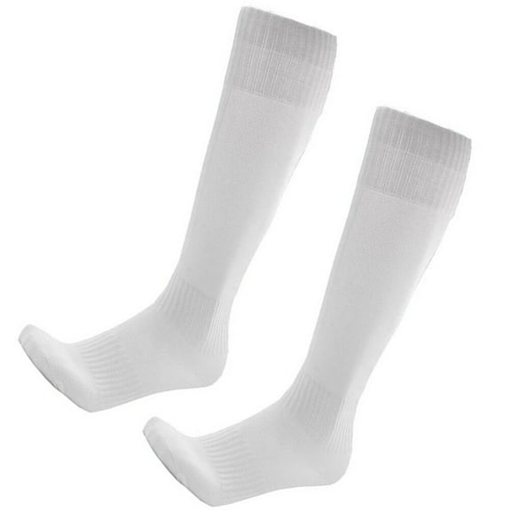 Toyvian Men's Football Socks Over Knee High White Athletic Activities 1 Pair for Fan Gear