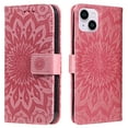 thumbnail image 6 of Allytech for Apple iPhone 15 Plus Case Wallet, Mandala Embossed PU Leather Flip Folio Cover Cards Slots Stand Protective Shockproof Wallet Case Cover for Apple iPhone 15 Plus - Pink, 6 of 12