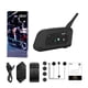 thumbnail image 1 of Intercomunicador V6 Pro 1pc cascos Moto negros IP67,audifonos bluetooth para casco,compatible con emparejamiento de 6 personas, 1 of 4