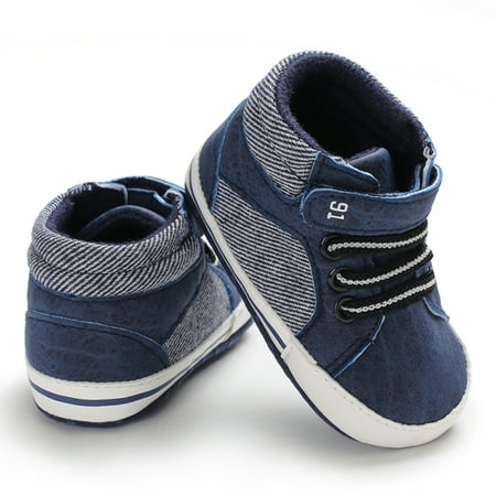 

Mioliknya Boys Girls Sneakers Patchwork Sports Shoes Infant Soft Sole Trainers