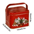 thumbnail image 3 of LanSuare Christmas Box Candy Container with Handles, 5.1"x4.2"x3.9" Plastic Christmas Square Box for Gifts Candy, Home Toy, Holiday Party Favors Supplies, 3 of 7