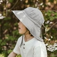 thumbnail image 4 of Jan & Jul Sun-Hat for Toddlers Girl Boy Adjustable, 50+UPF Quick-Dry (M: 6-24 months, Grey), 4 of 6