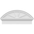 thumbnail image 3 of Ekena Millwork 30"W x 14-3/8"H x 2-3/4"P Segment Arch 4 Spoke Architectural Grade PVC Combination Pediment, 3 of 7