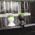 thumbnail image 4 of Suculentas falsas, plantas suculentas artificiales, regalo de mordaza de suculentas, suculentas artificiales con lindas macetas con forma humana, plantas falsas de interior para el hogar y, 4 of 5
