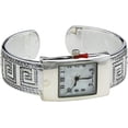 thumbnail image 3 of Blekon Collections Quartz 21mm Rectangle Concho Cuff Bangle Watch, 3 of 5