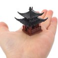 thumbnail image 3 of Miniature Pavilion Statue Decor Mini Pavilion Figurine Garden Chinese Style Pavilion Sculpture, 3 of 9