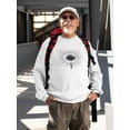 thumbnail image 2 of Sadness Look Design Sweatshirt Men -Image by Shutterstock, Male x-Large, 2 of 4